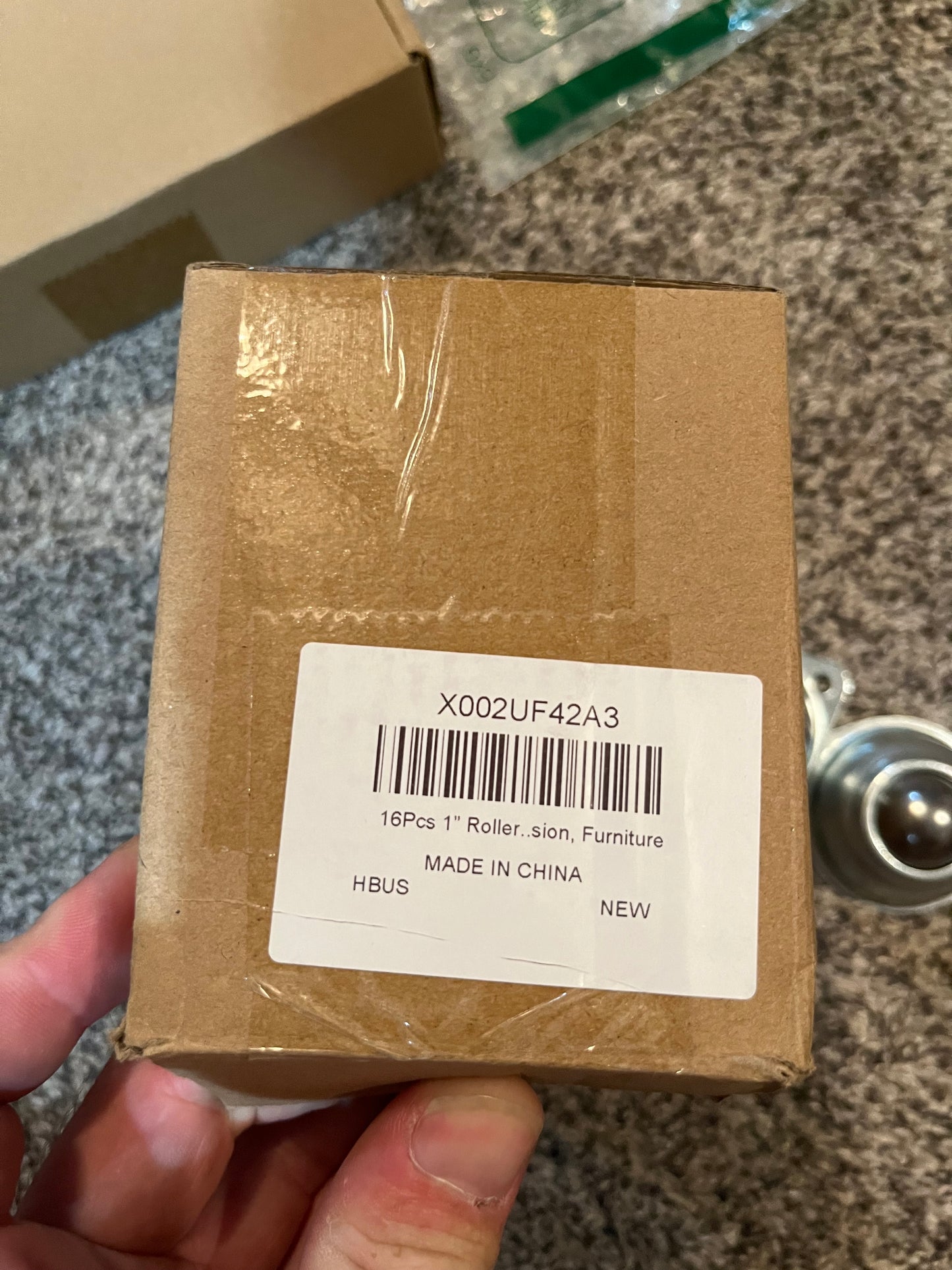 16Pcs 1” Roller Ball Transfer Bearings, 360º Rotation Universal Ball Casters, 400Lbs Carbon Steel Round Ball Transfer Unit for Conveyor, Roller Stand, Transmission, Furniture