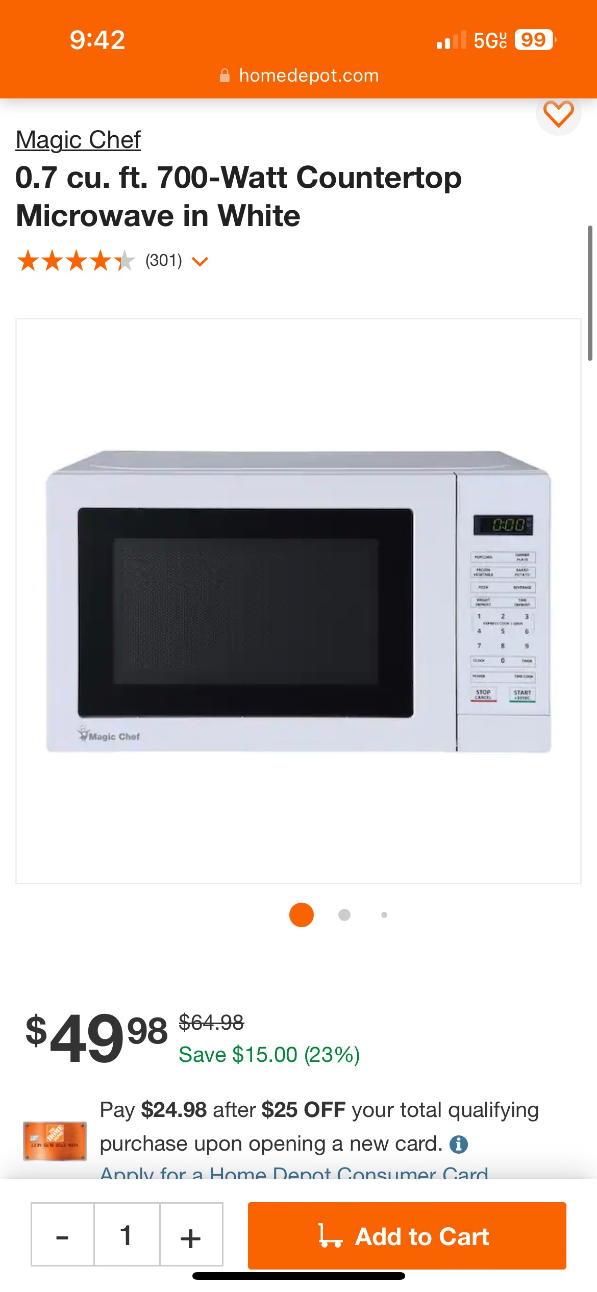 Magic chef microwave