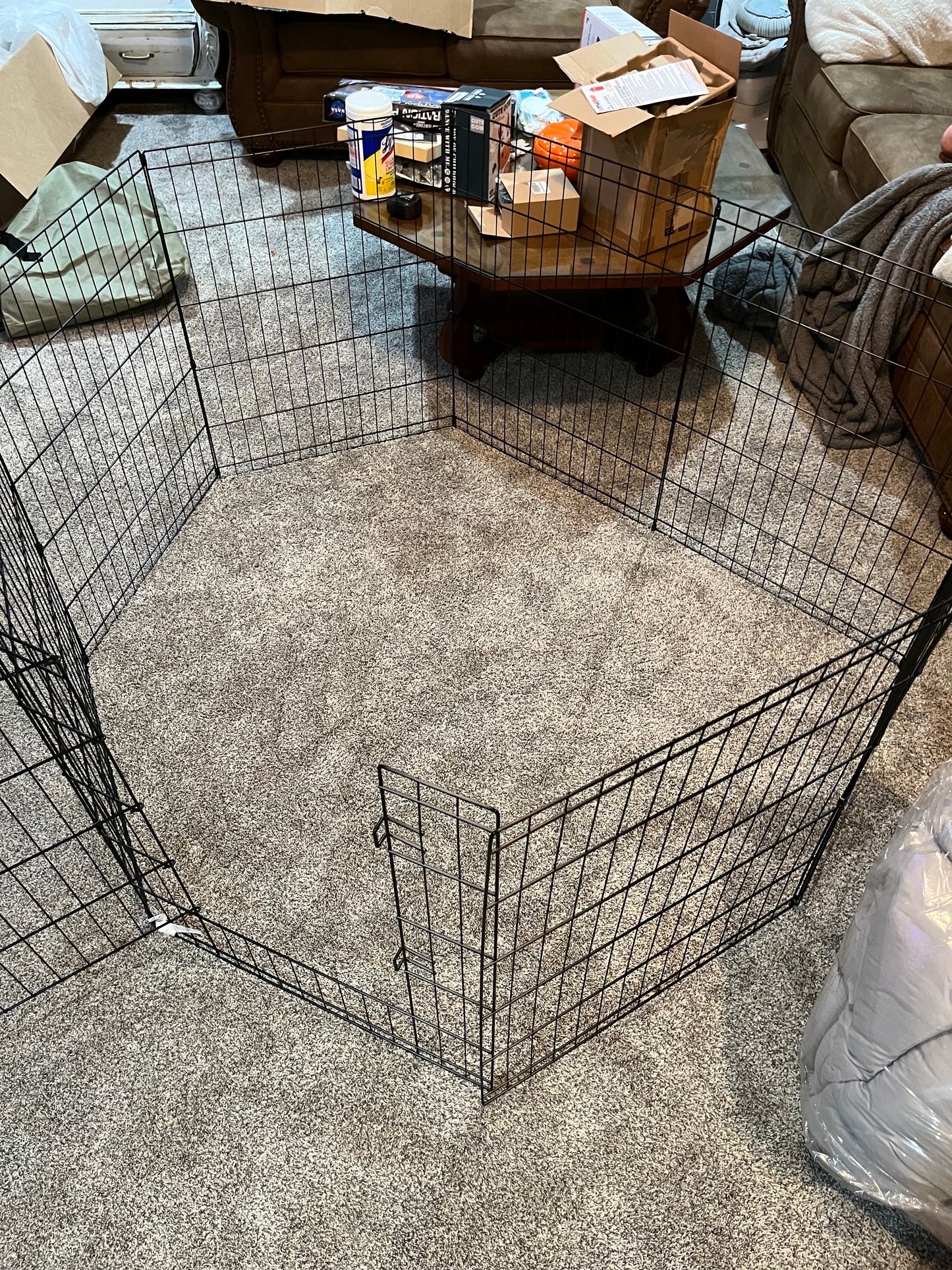Pet Trex 24" Exercise Playpen for Dogs Eight 24" x 30" High Panels with Gate