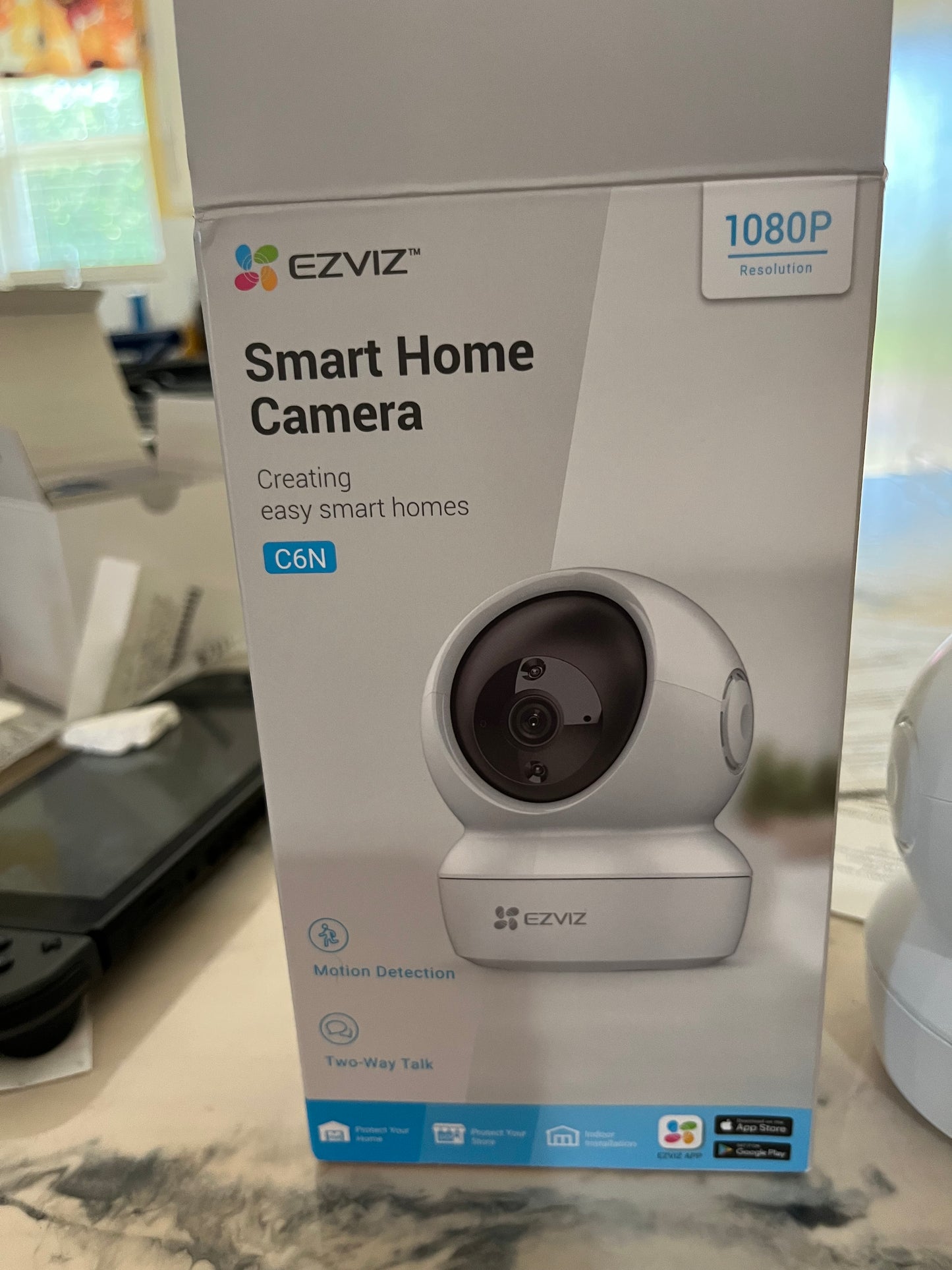 EZVIZ Security Camera Pan/Tilt 1080P Indoor Dome, Smart IR Night Vision, Motion Detection, Auto Tracking, Baby/Pet Monitor, 2-Way Audio, Works with Alexa and Google(C6N)